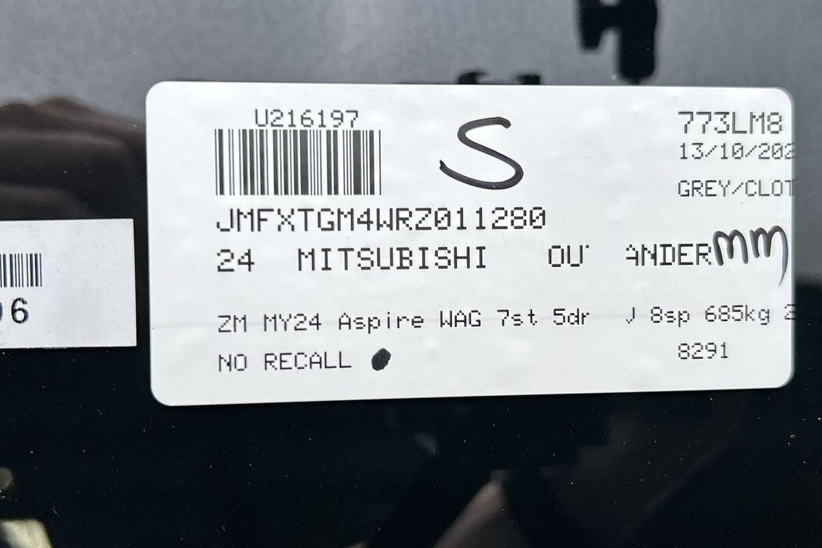 2024 Mitsubishi Outlander Aspire ZM