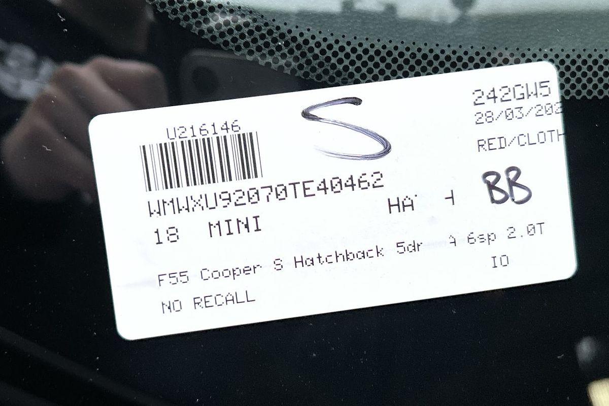 2018 MINI Hatch Cooper S F55