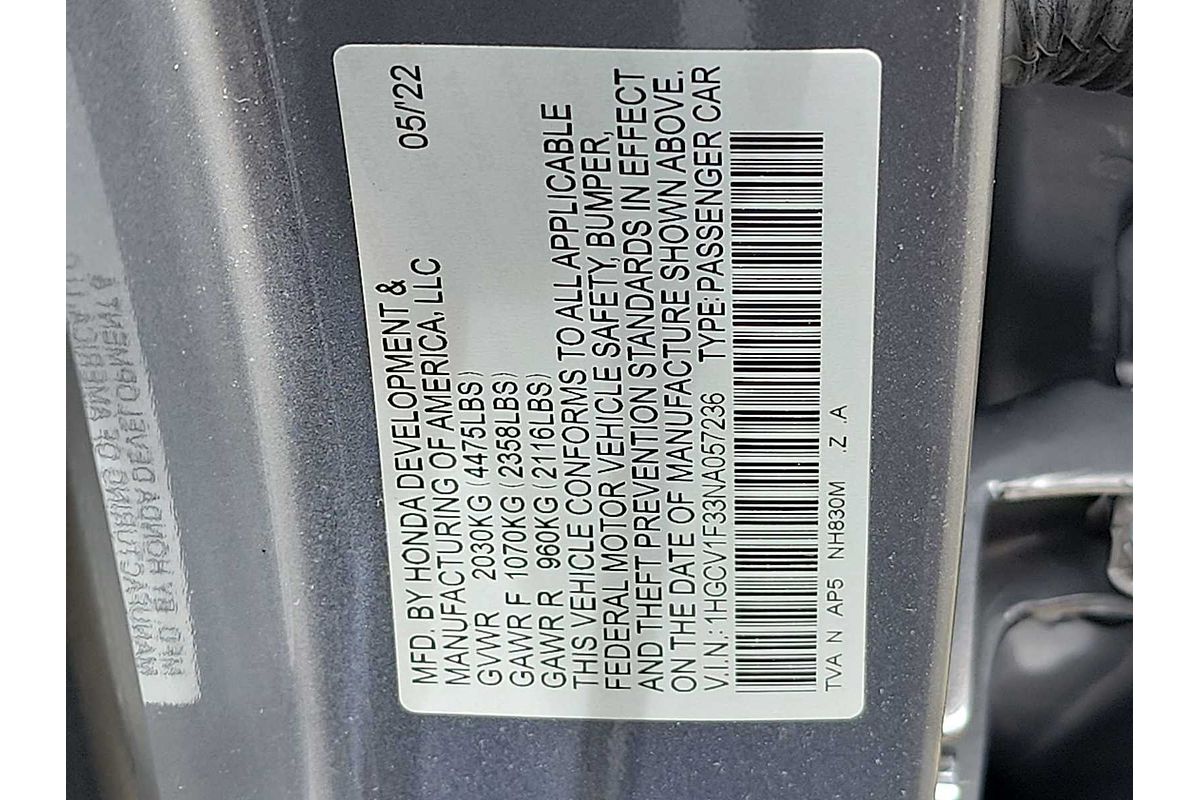 2022 Honda Accord Sport