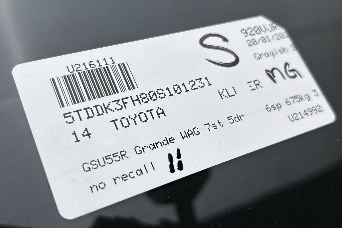 2014 Toyota Kluger Grande GSU55R