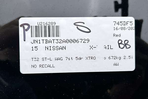 2015 Nissan X-TRAIL ST-L T32