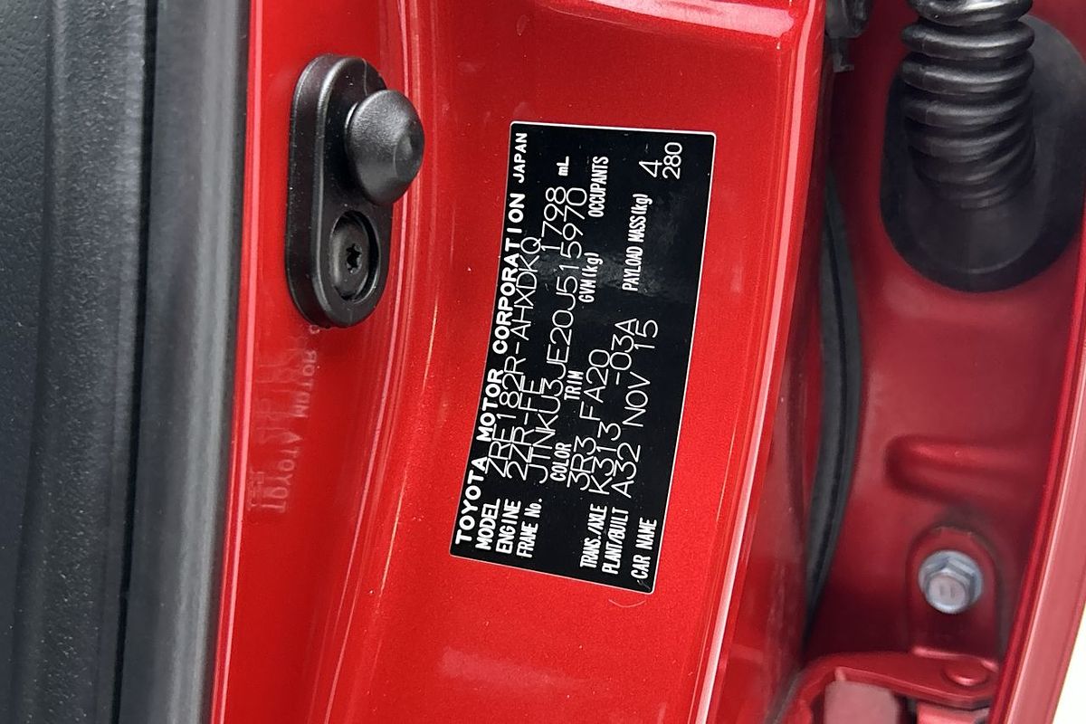 2015 Toyota Corolla Ascent ZRE182R