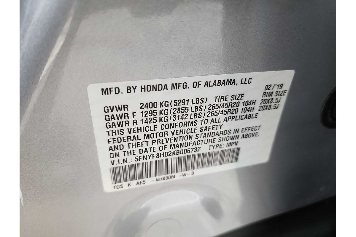 2019 Honda Passport Elite