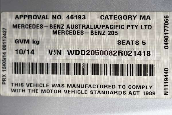 2014 Mercedes-Benz C-Class C250 BlueTEC W205