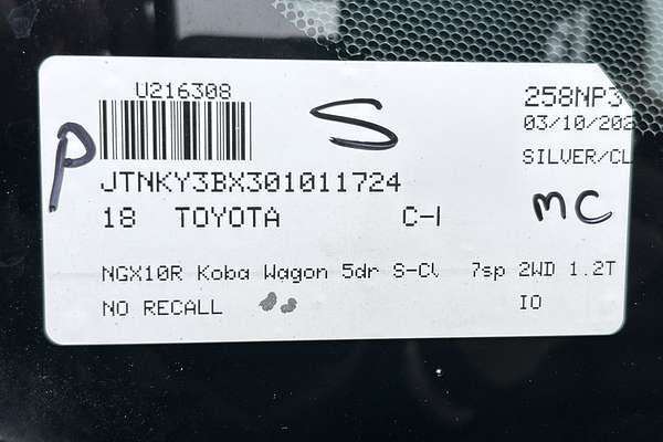 2018 Toyota C-HR Koba NGX10R