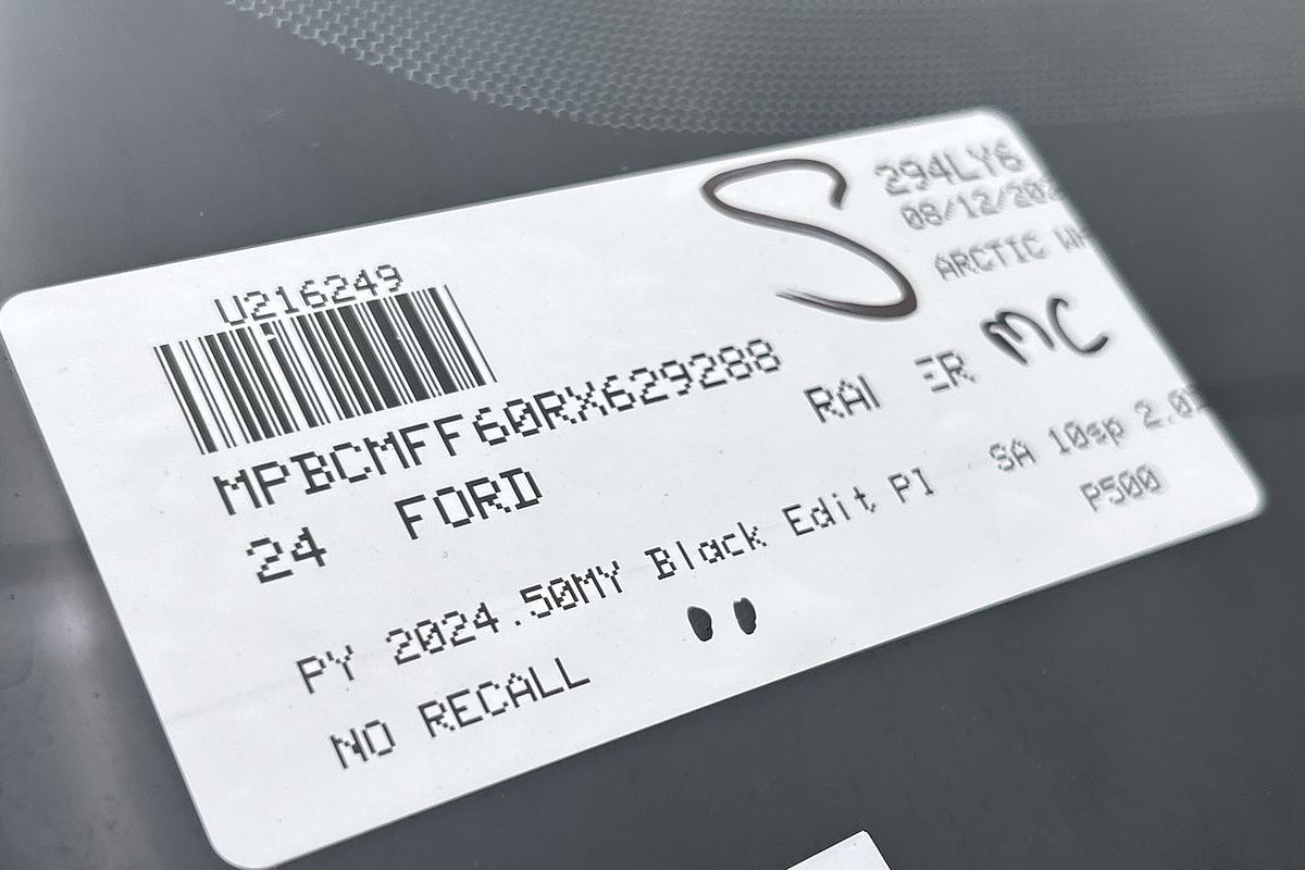 2024 Ford Ranger Black Edition 4X4 2.0L