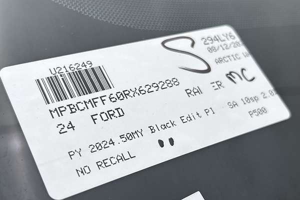 2024 Ford Ranger Black Edition 4X4 2.0L