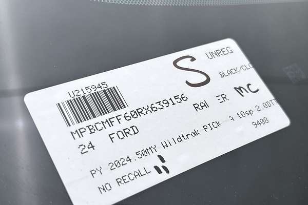 2024 Ford Ranger Wildtrak 4X4 2.0L