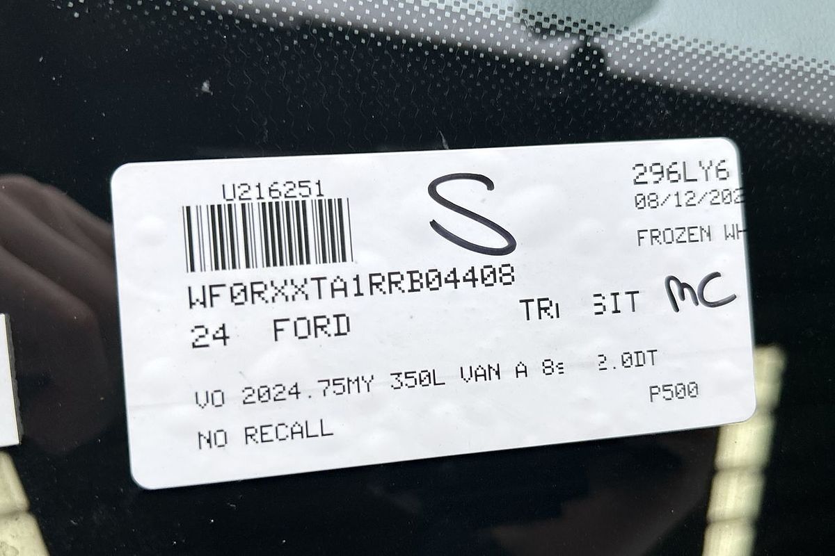 2024 Ford Transit 350L VO LWB