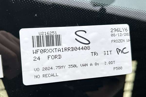 2024 Ford Transit 350L VO LWB