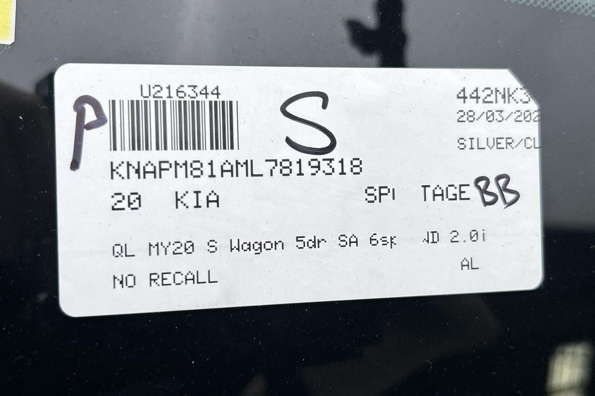 2020 Kia Sportage S QL
