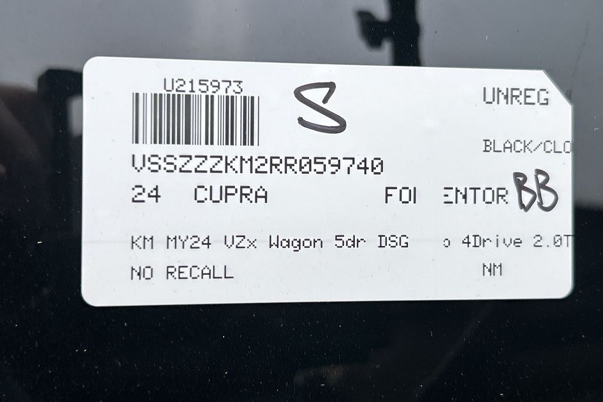 2024 CUPRA Formentor VZx KM