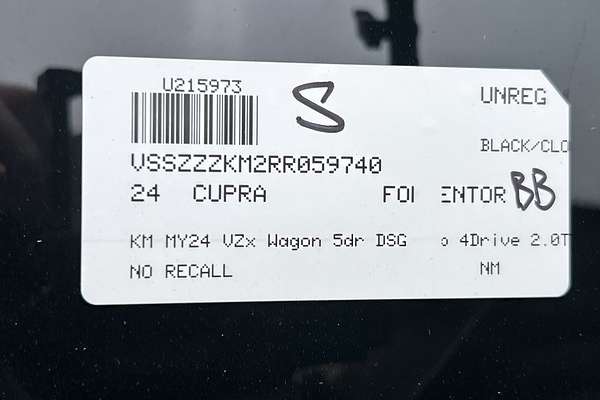 2024 CUPRA Formentor VZx KM