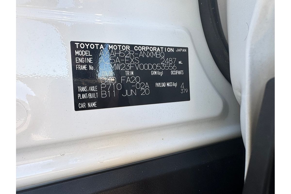 2020 Toyota RAV4 GXL AXAH52R