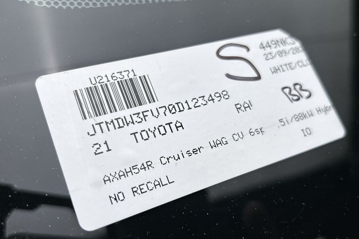 2021 Toyota RAV4 Cruiser AXAH54R