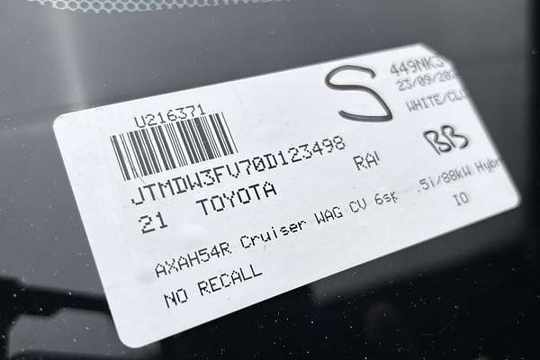 2021 Toyota RAV4 Cruiser AXAH54R