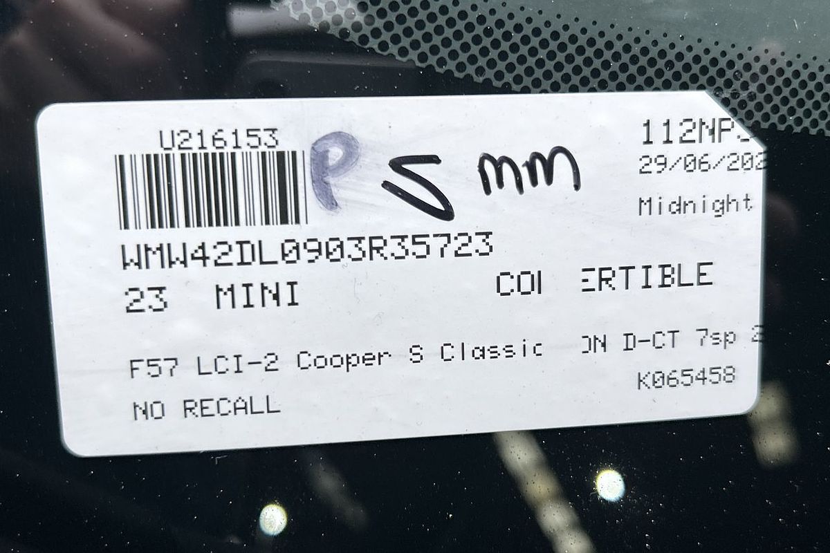 2023 MINI Convertible Cooper S Classic F57 LCI-2