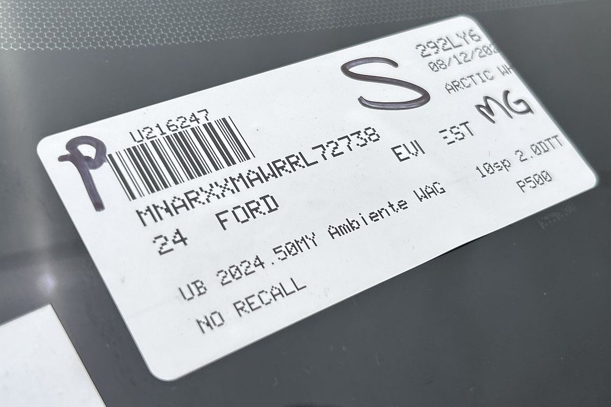 2024 Ford Everest Ambiente 2.0L