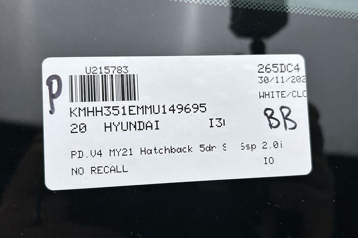 2020 Hyundai i30 PD.V4