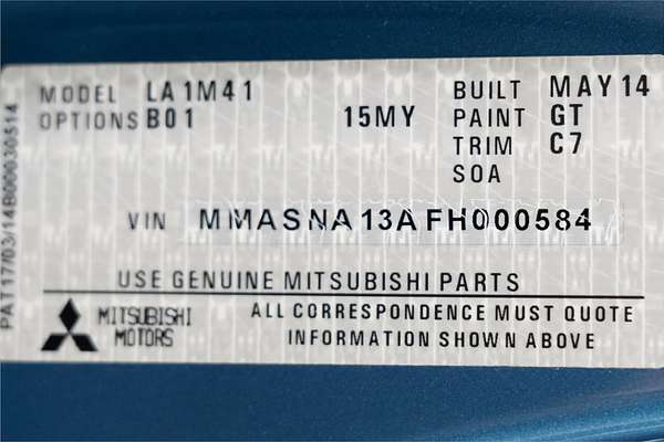 2014 Mitsubishi Mirage ES LA