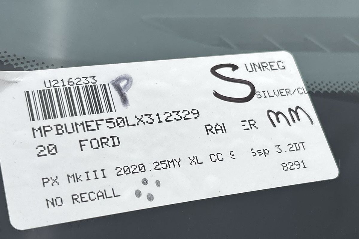 2020 Ford Ranger XL PX MkIII 4X4 3.2L