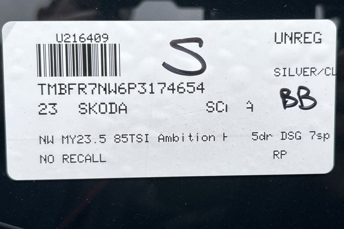 2023 SKODA Scala 85TSI Ambition NW