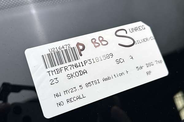 2023 SKODA Scala 85TSI Ambition NW