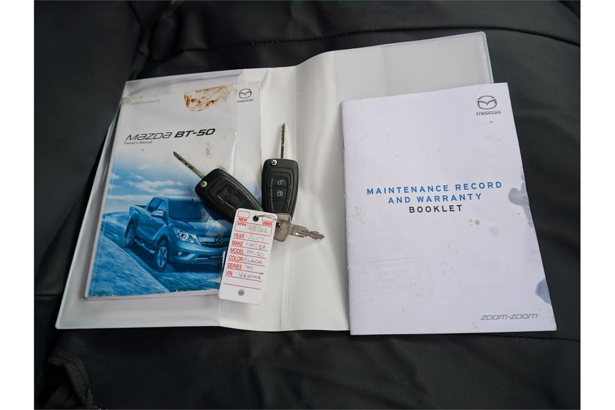 2017 Mazda BT-50 XT UR Rear Wheel Drive