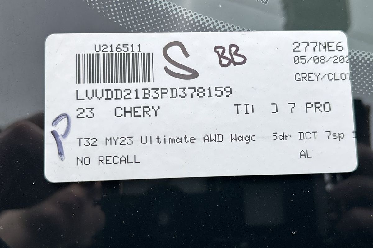 2023 Chery Tiggo 7 Pro Ultimate AWD