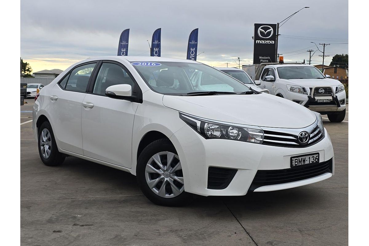 2016 Toyota Corolla Ascent ZRE172R