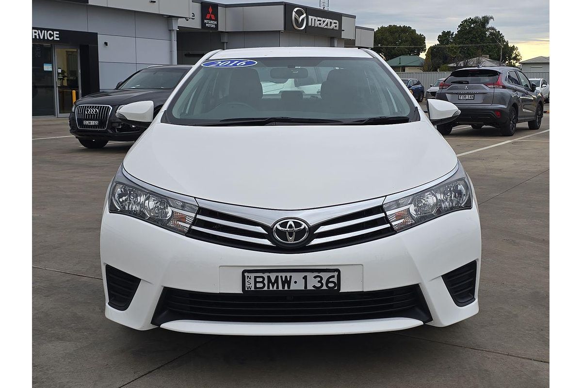 2016 Toyota Corolla Ascent ZRE172R
