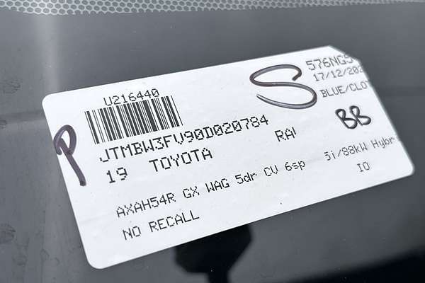 2019 Toyota RAV4 GX AXAH54R