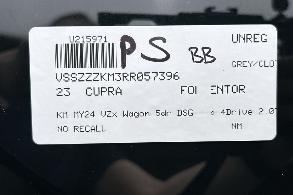 2023 CUPRA Formentor VZx KM