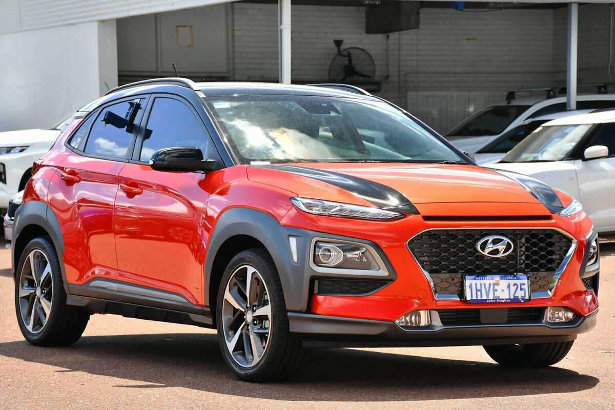SOLD 2018 Hyundai Kona Highlander DCT AWD in Orange Used SUV