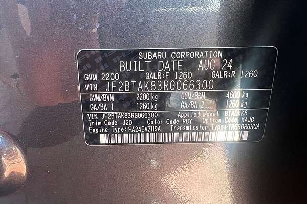 2024 Subaru Outback AWD Touring XT 6GEN