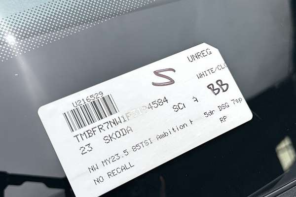 2023 SKODA Scala 85TSI Ambition NW