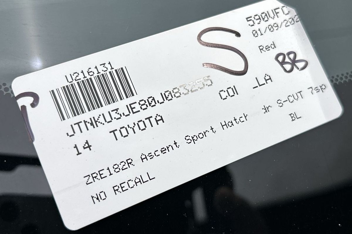 2014 Toyota Corolla Ascent Sport ZRE182R