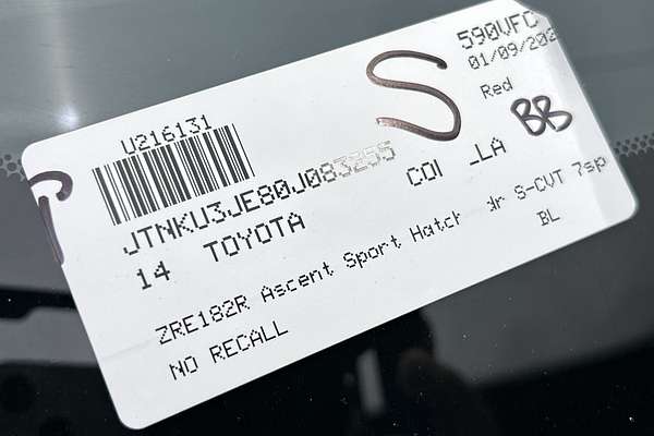 2014 Toyota Corolla Ascent Sport ZRE182R
