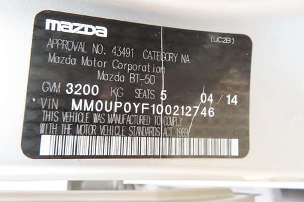 2014 Mazda BT-50 GT UP 4X4