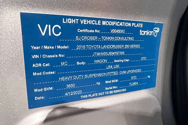 2016 Toyota Landcruiser VX VDJ200R