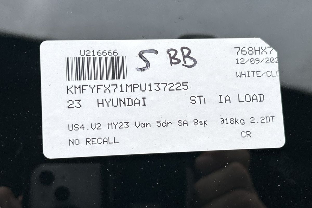 2023 Hyundai STARIA LOAD US4.V2