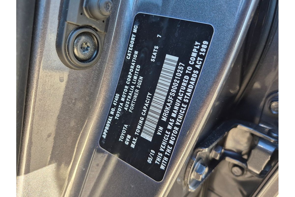 2019 Toyota Fortuner GXL GUN156R