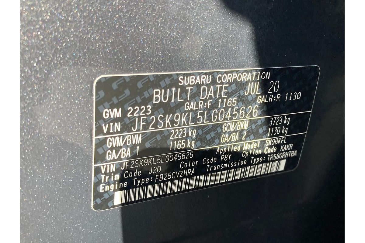 2020 Subaru Forester 2.5i-L S5