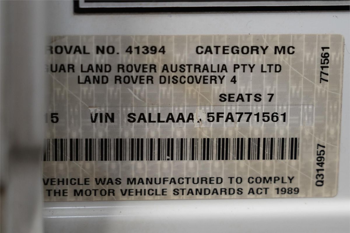 2015 Land Rover Discovery SDV6 HSE Series 4