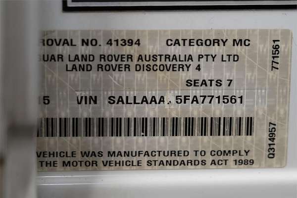 2015 Land Rover Discovery SDV6 HSE Series 4