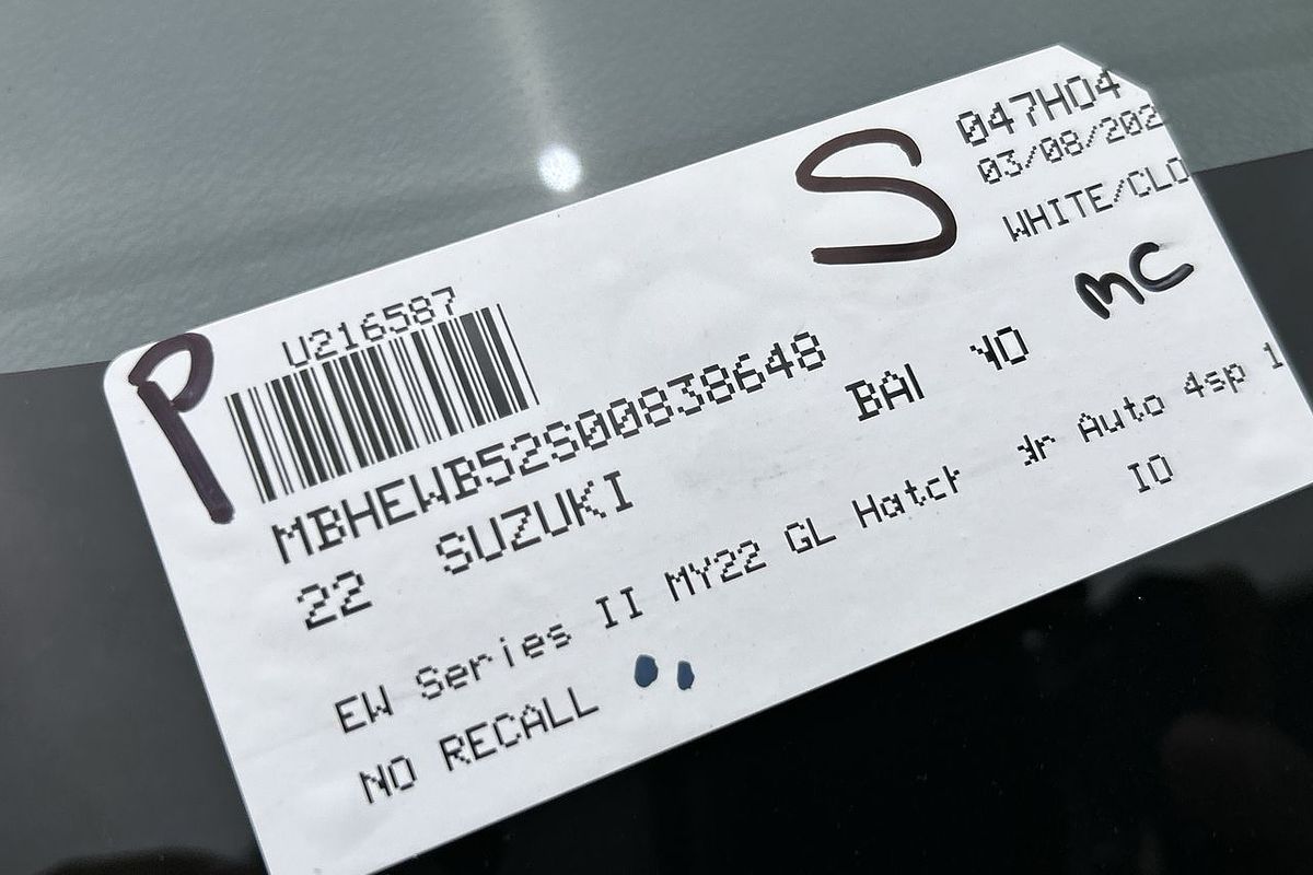 2022 Suzuki Baleno GL EW Series II