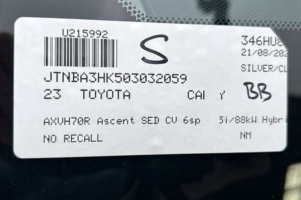 2023 Toyota Camry Ascent AXVH70R