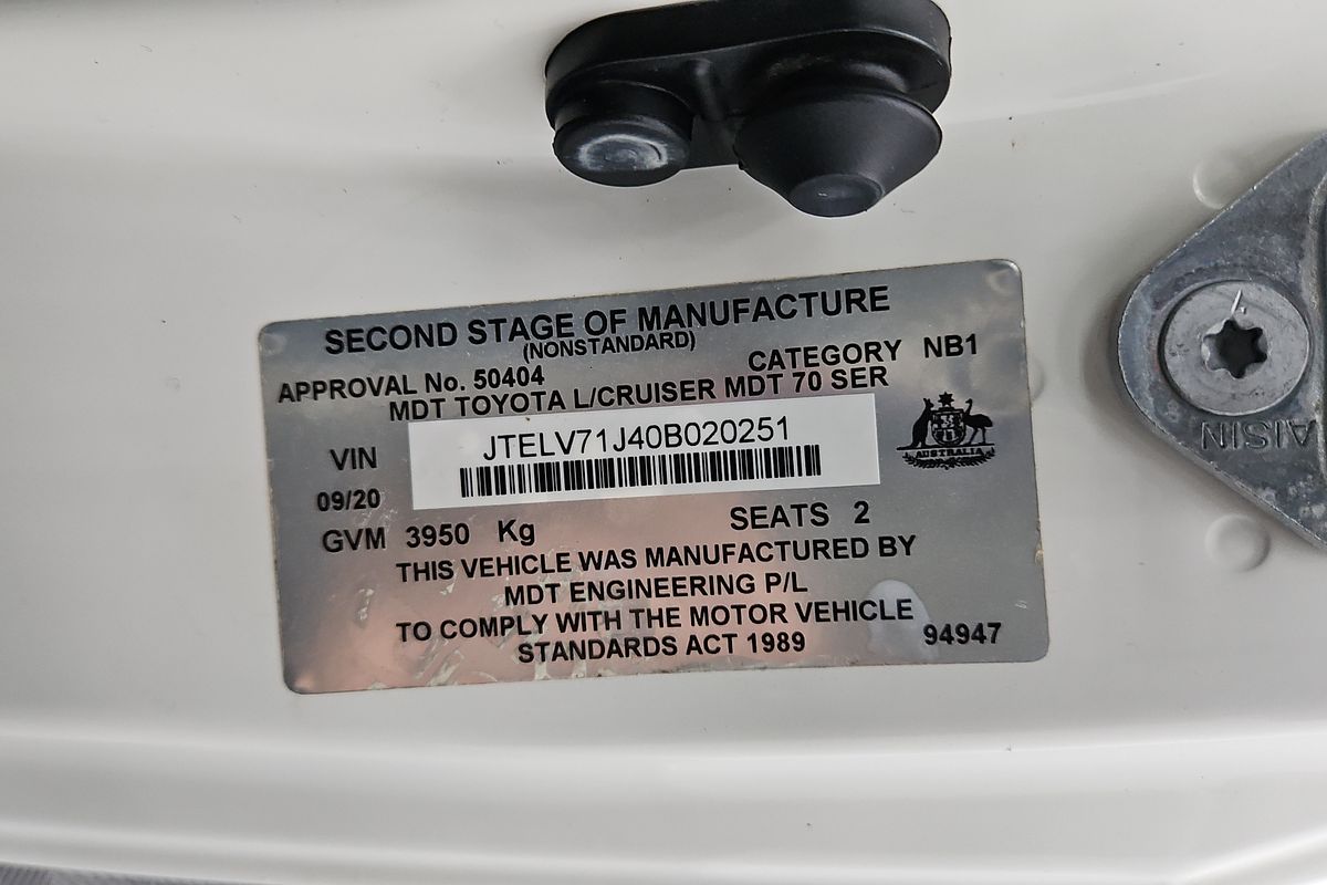 2020 Toyota Landcruiser Workmate VDJ79R 4X4