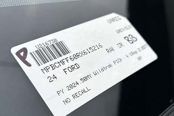 2024 Ford Ranger Wildtrak 4X4 2.0L