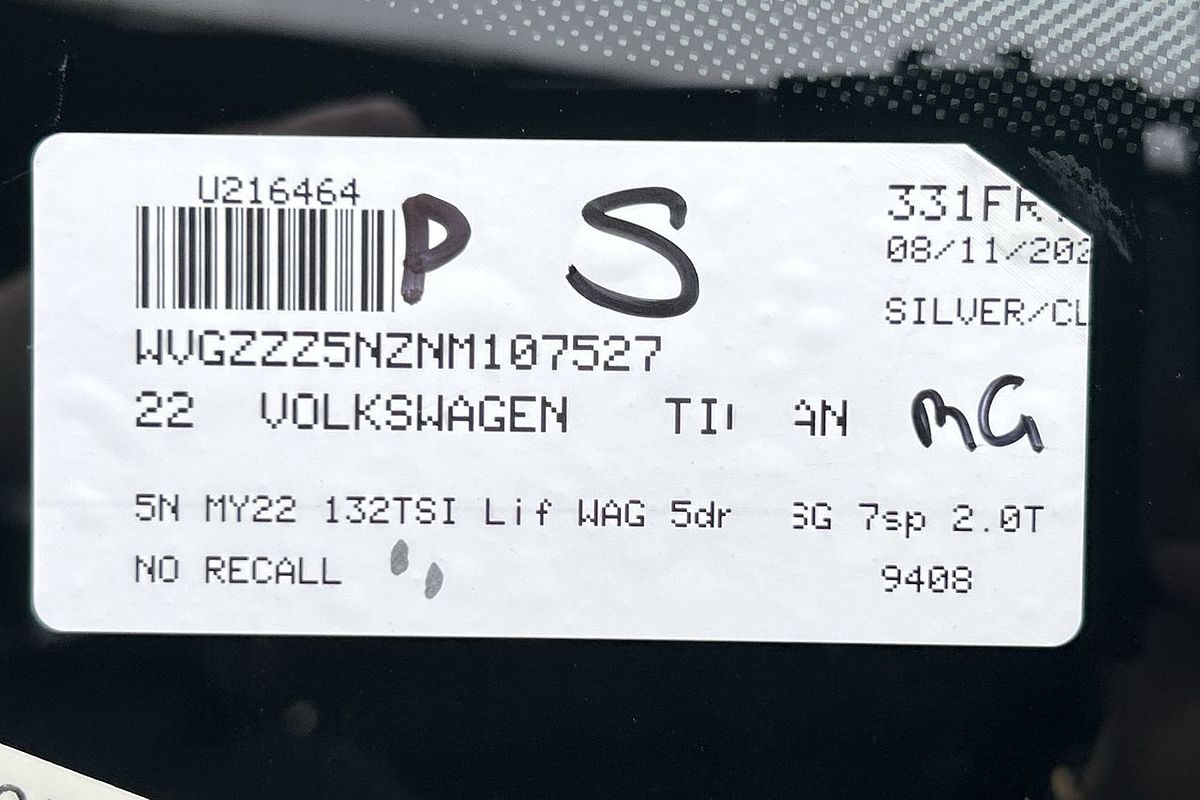 2022 Volkswagen Tiguan 132TSI Life Allspace 5N